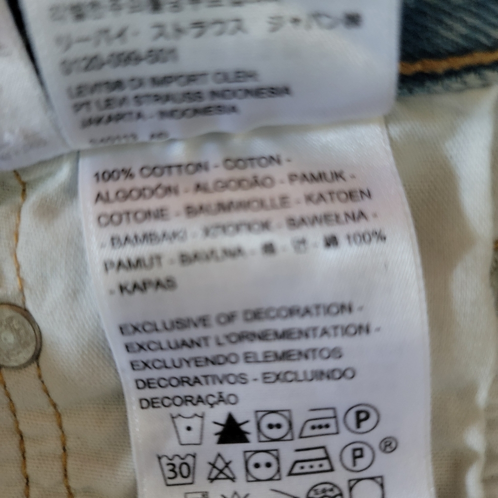 Levi's Premium 501 crop NWOT - Picture 7 of 8